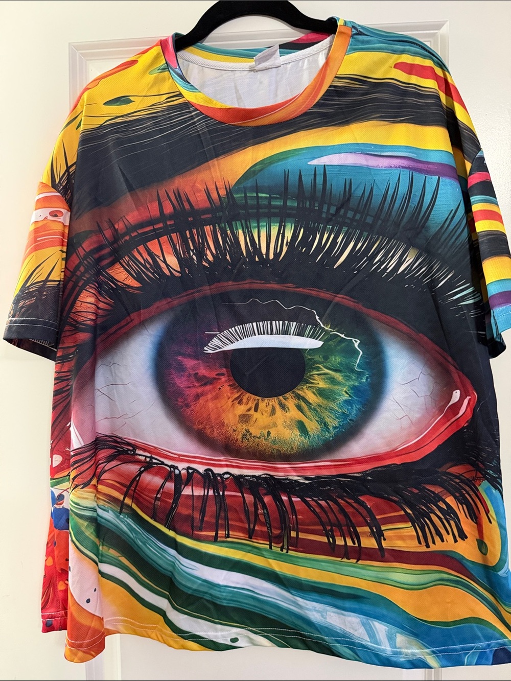 Multicolor Unisex Graphic Eye Print T-Shirt!!!🔥🔥🔥🔥🔥🔥🔥🔥